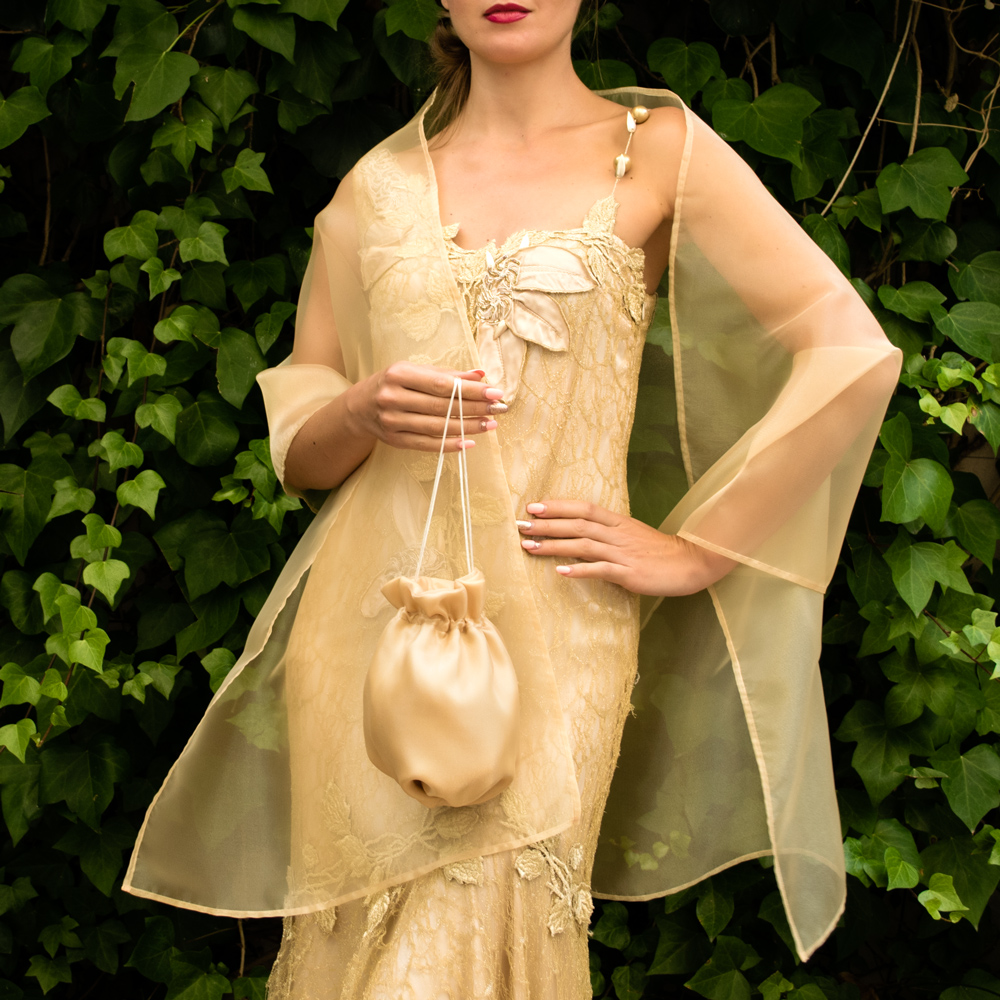 Golden Elegance Clutch Purses Dress Wedding Party Bag