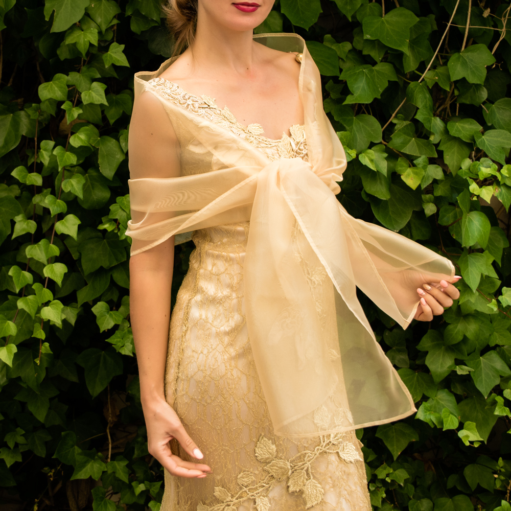 gold shawls and wraps for evening dresses