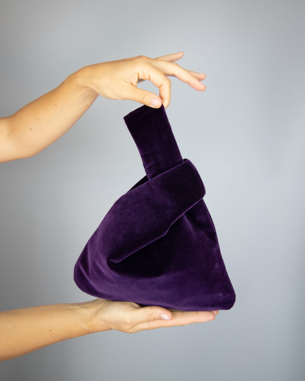 violet Japanese knot bag purse clutch green velvet wedding, party, special occasion, simple and elegant bag, evening dress, green prom purse.