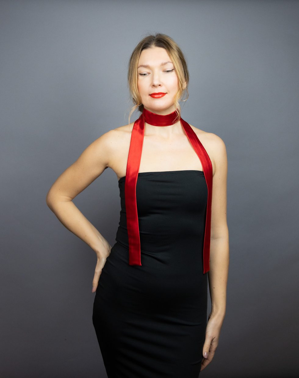 Red scarf red satin choker scarf red scarf neck tie women accessories satin long scarf red woman tie satin tie woman thin scarf neck satin