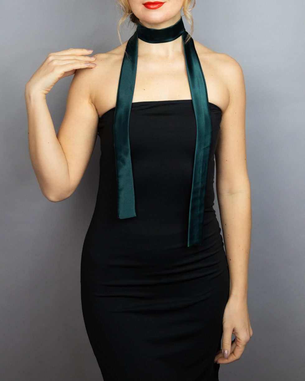 Green scarf green satin choker scarf green scarf neck tie women accessories satin long scarf green woman tie satin tie woman thin scarf neck satin
