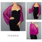 Fuchsia wrap sleeves capelet wrap shrug, soft Fuchsia evening shrug, evening capelet, shoulder cape, Fuchsia jacket prom wrap