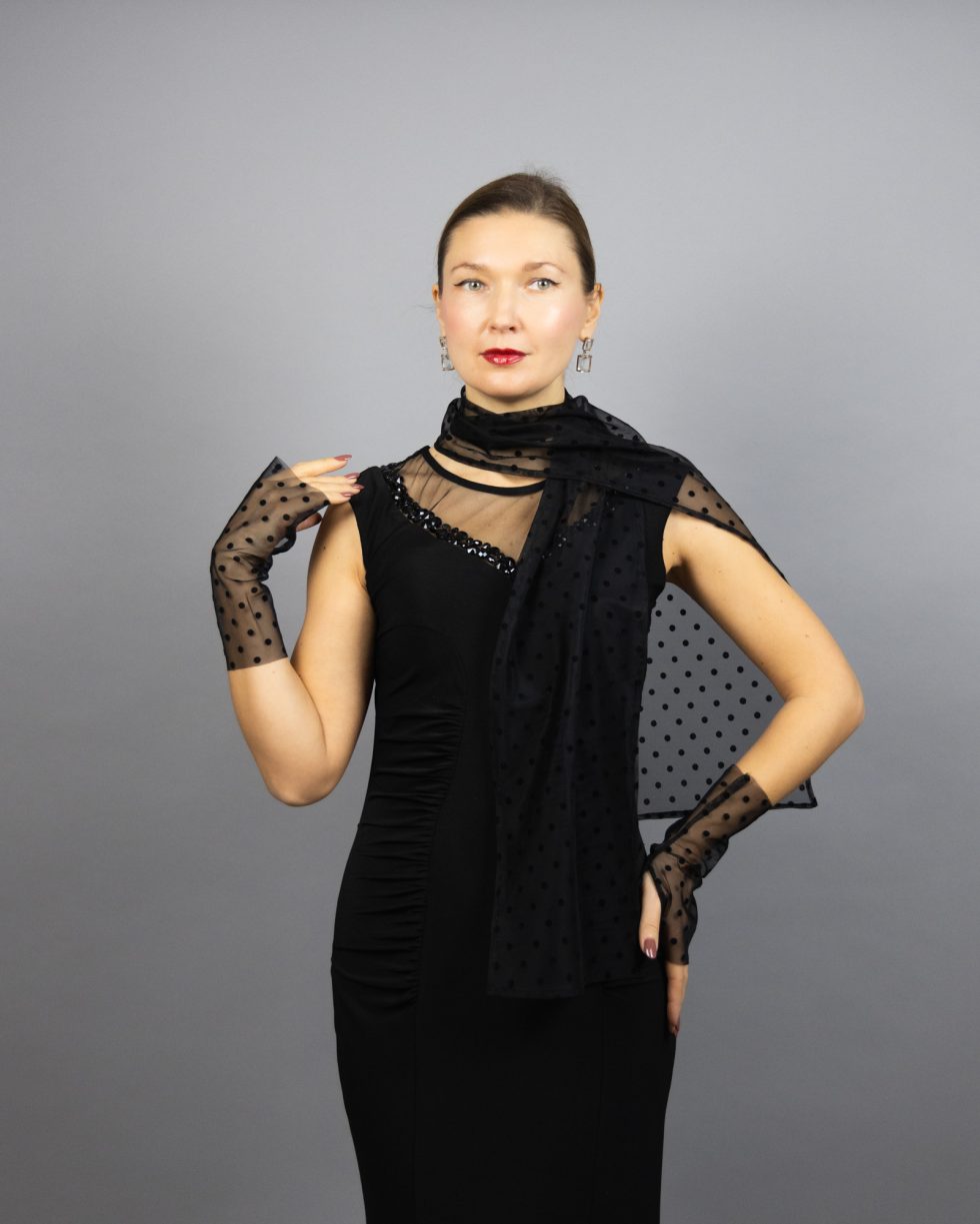 Tulle socks black polka dots socks sheer socks black transparent socks sheer shoes socks matching sheer gloves polka dots gloves woman socks.