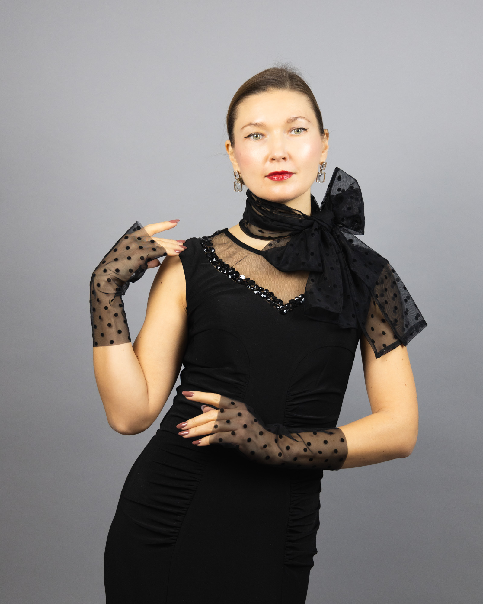 Tulle socks black polka dots socks sheer socks black transparent socks sheer shoes socks matching sheer gloves polka dots gloves woman socks.