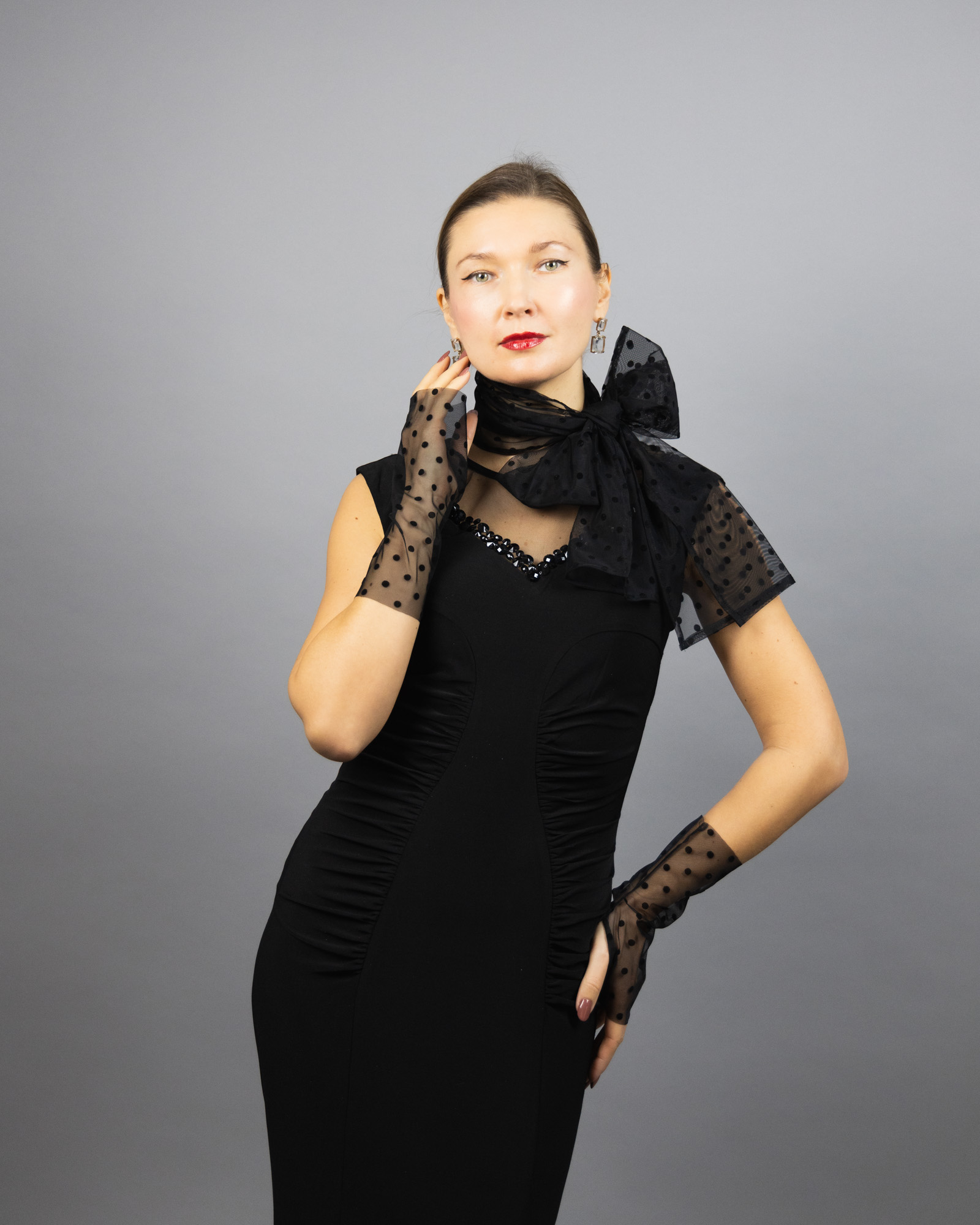 Tulle socks black polka dots socks sheer socks black transparent socks sheer shoes socks matching sheer gloves polka dots gloves woman socks.