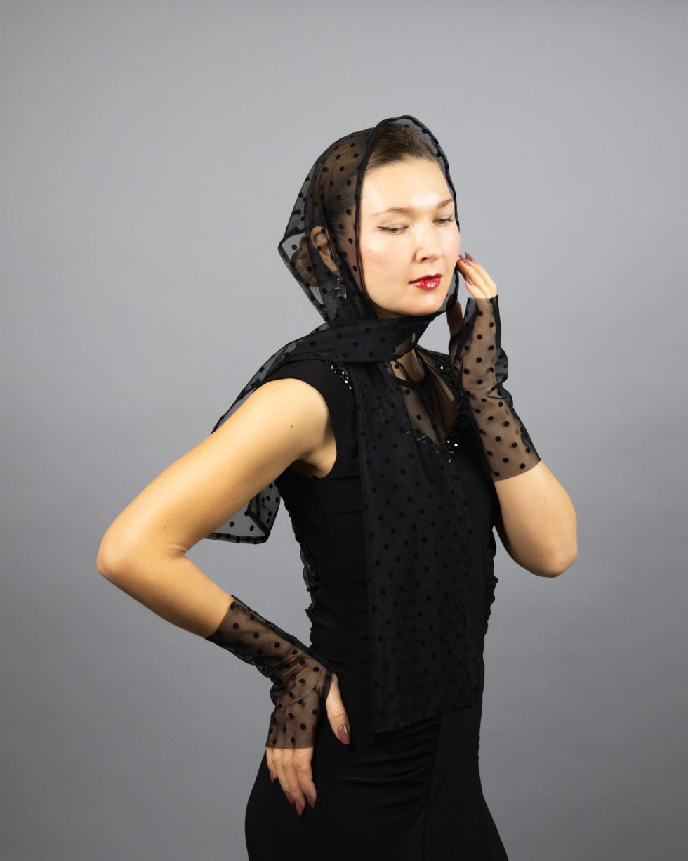 Tulle socks black polka dots socks sheer socks black transparent socks sheer shoes socks matching sheer gloves polka dots gloves woman socks.