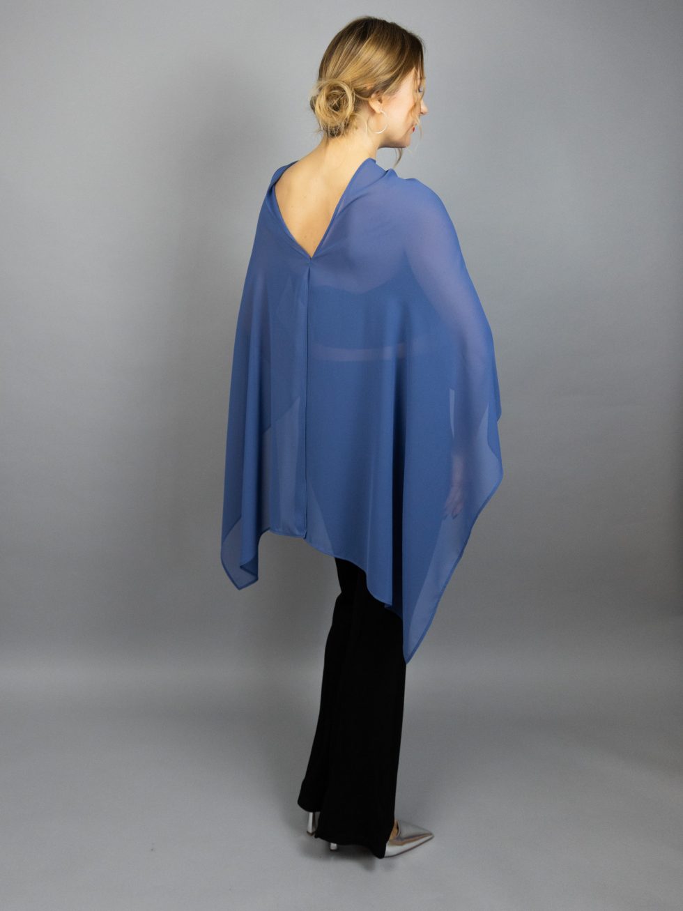 Blue grey greek cape