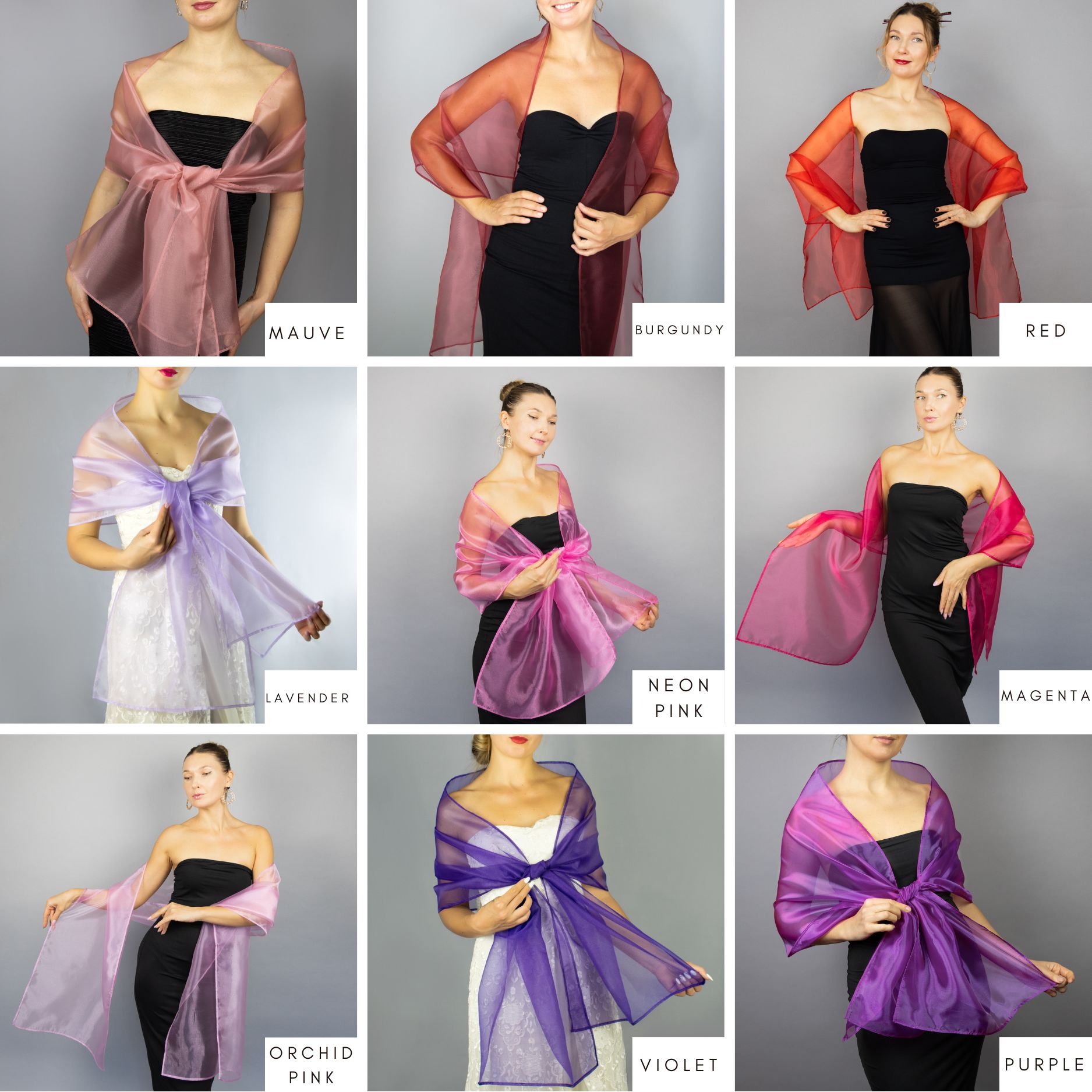 organza shawls