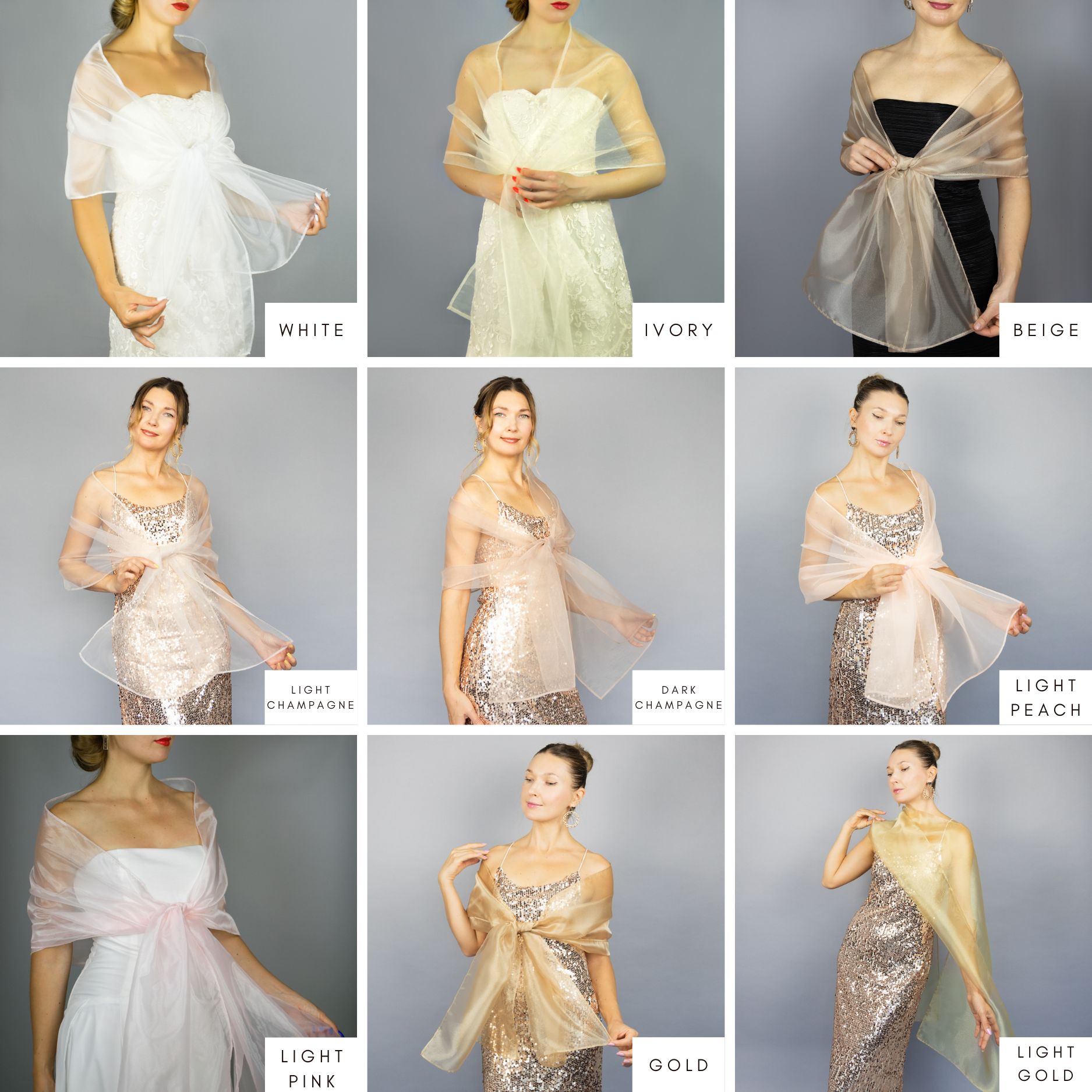 organza shawls