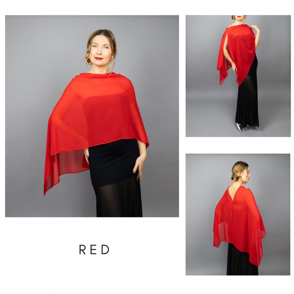 Red greek cape