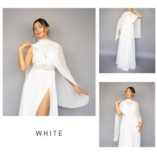 White greek cape