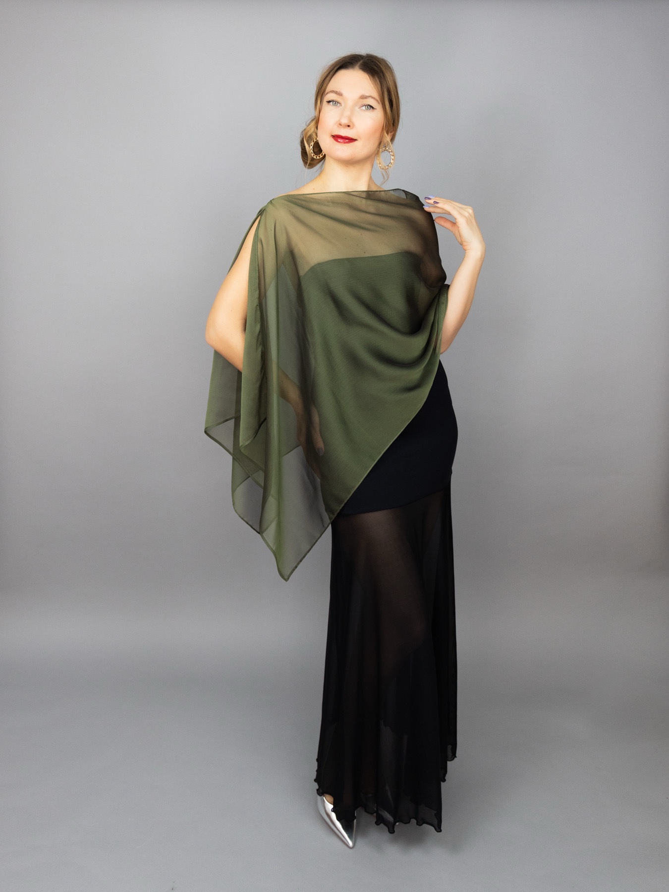 Olive greek cape