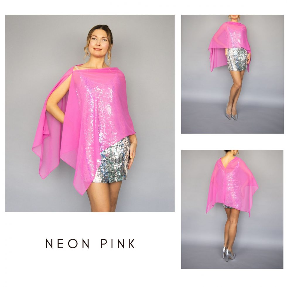 Neon Pink Greek Cape