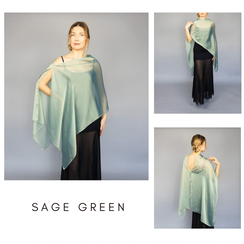 Sage Green greek cape