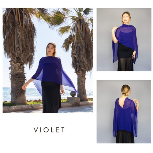 Violet greek cape