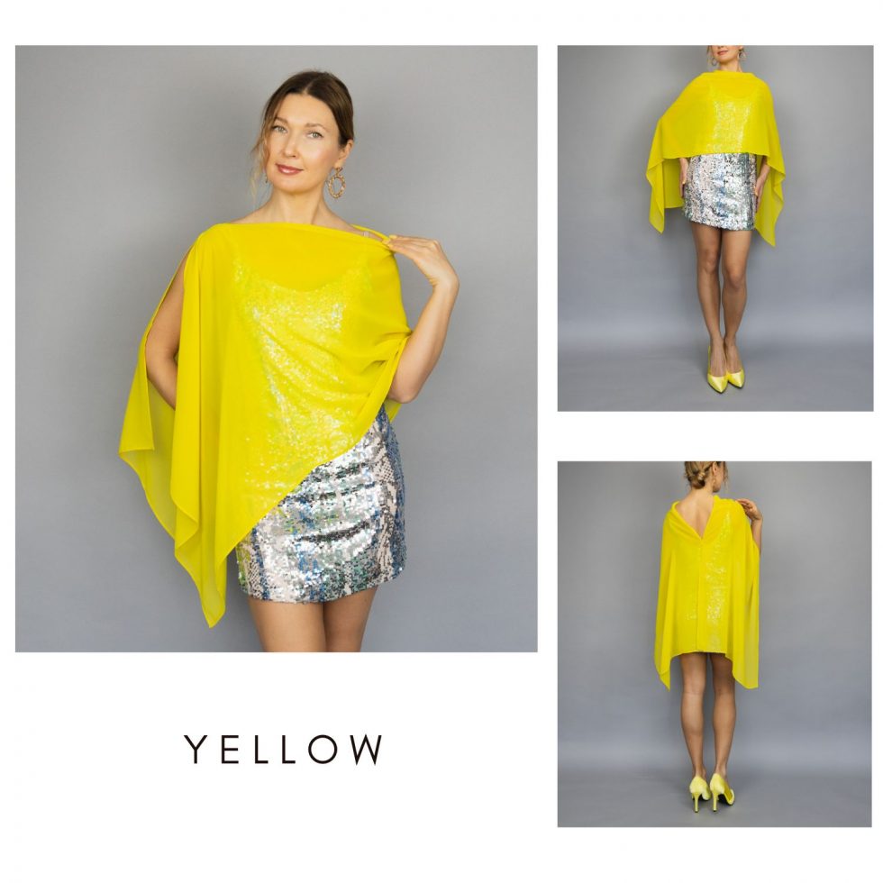 Yellow greek cape