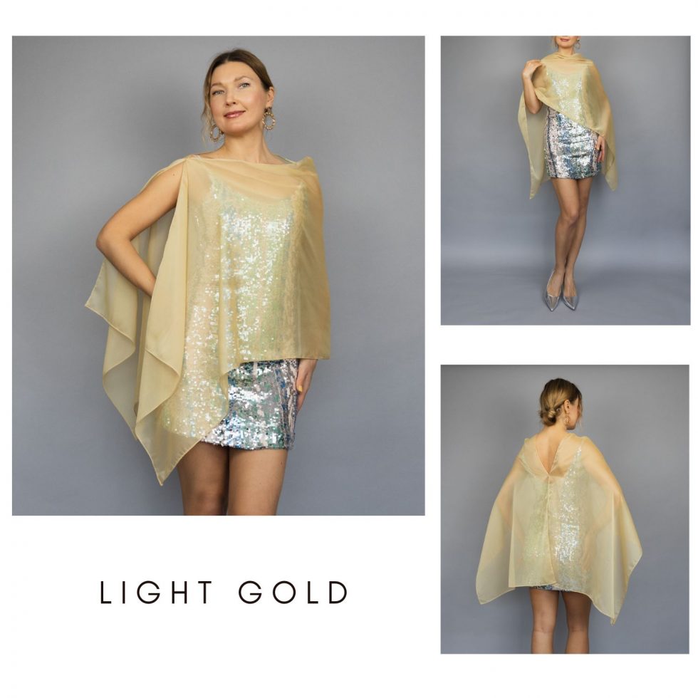 Light Gold greek cape