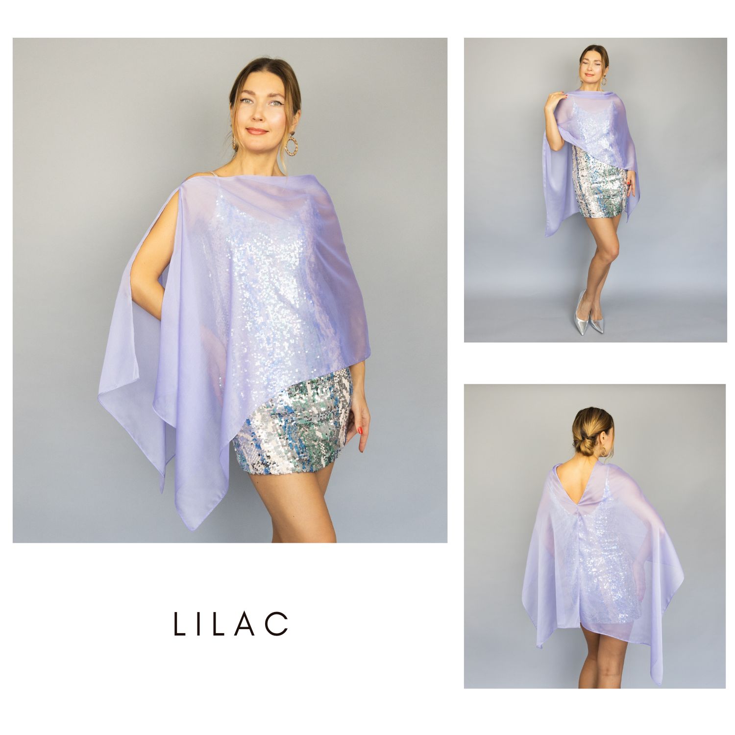 Lilac greek cape