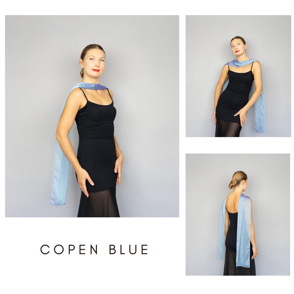 copen blue scarf long chiffon scarf neck scarf sheer scarf mauve elegant accessories neck tie mauve scarf bridal elegance scarf