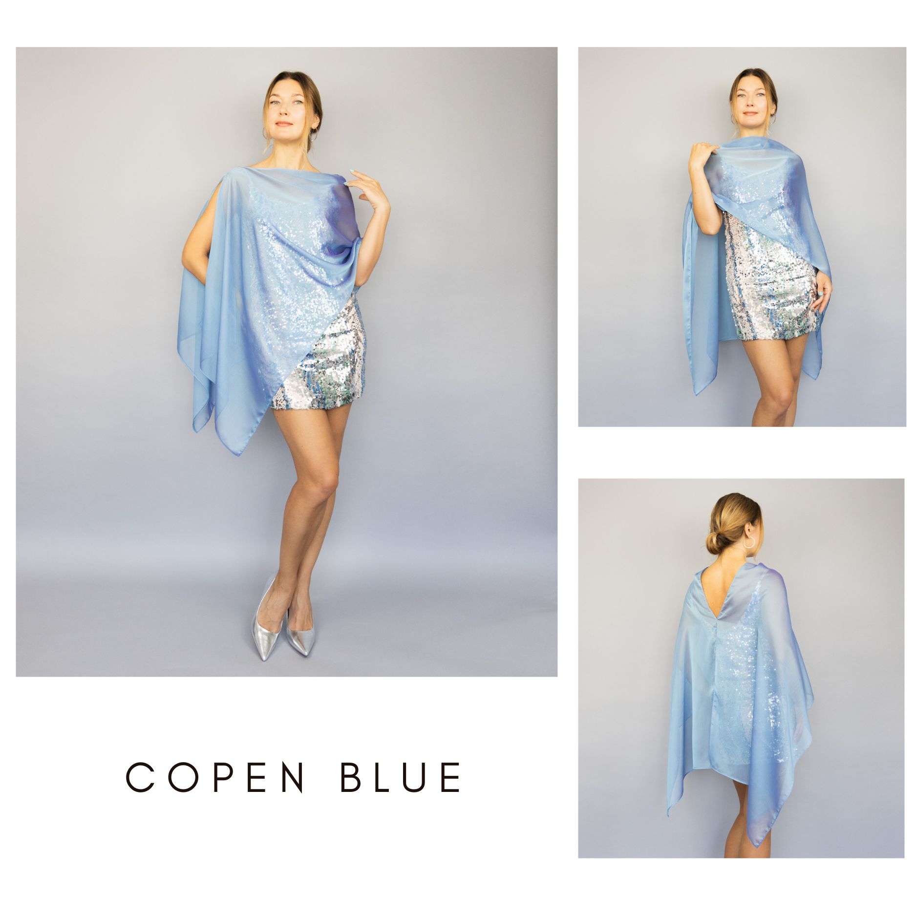 Copen blue greek cape