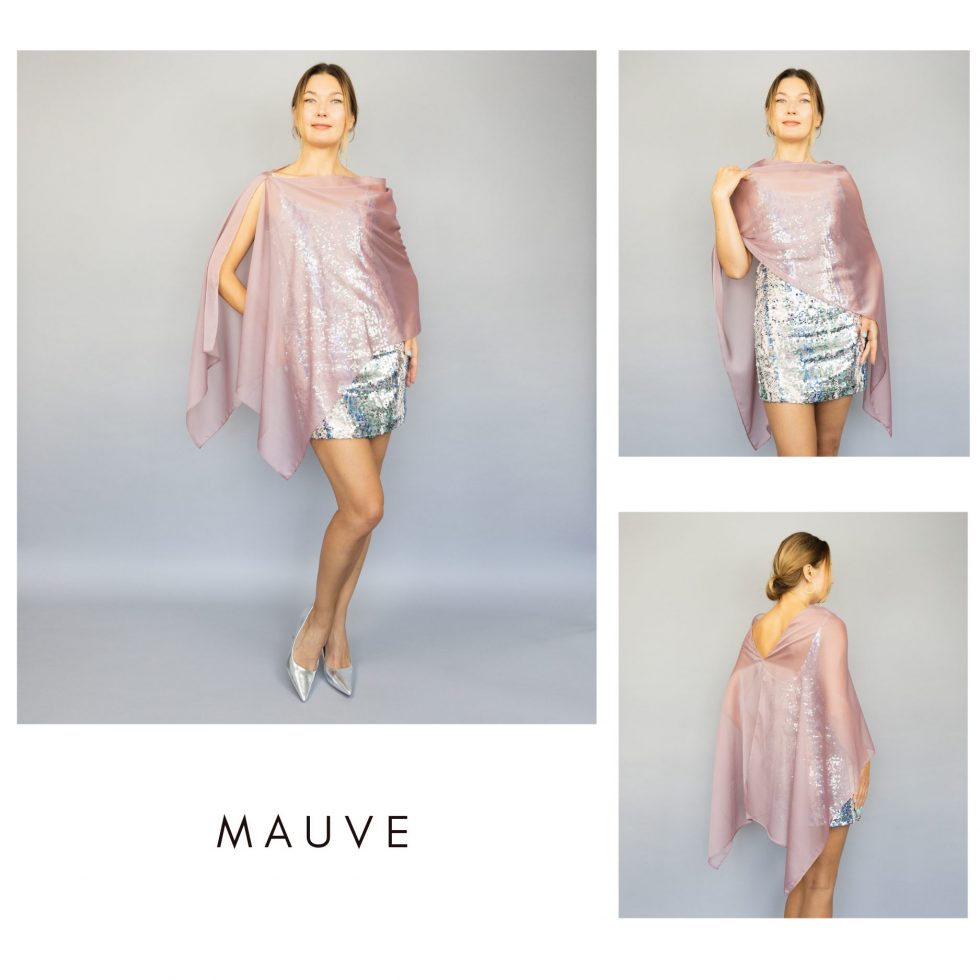 Mauve greek cape