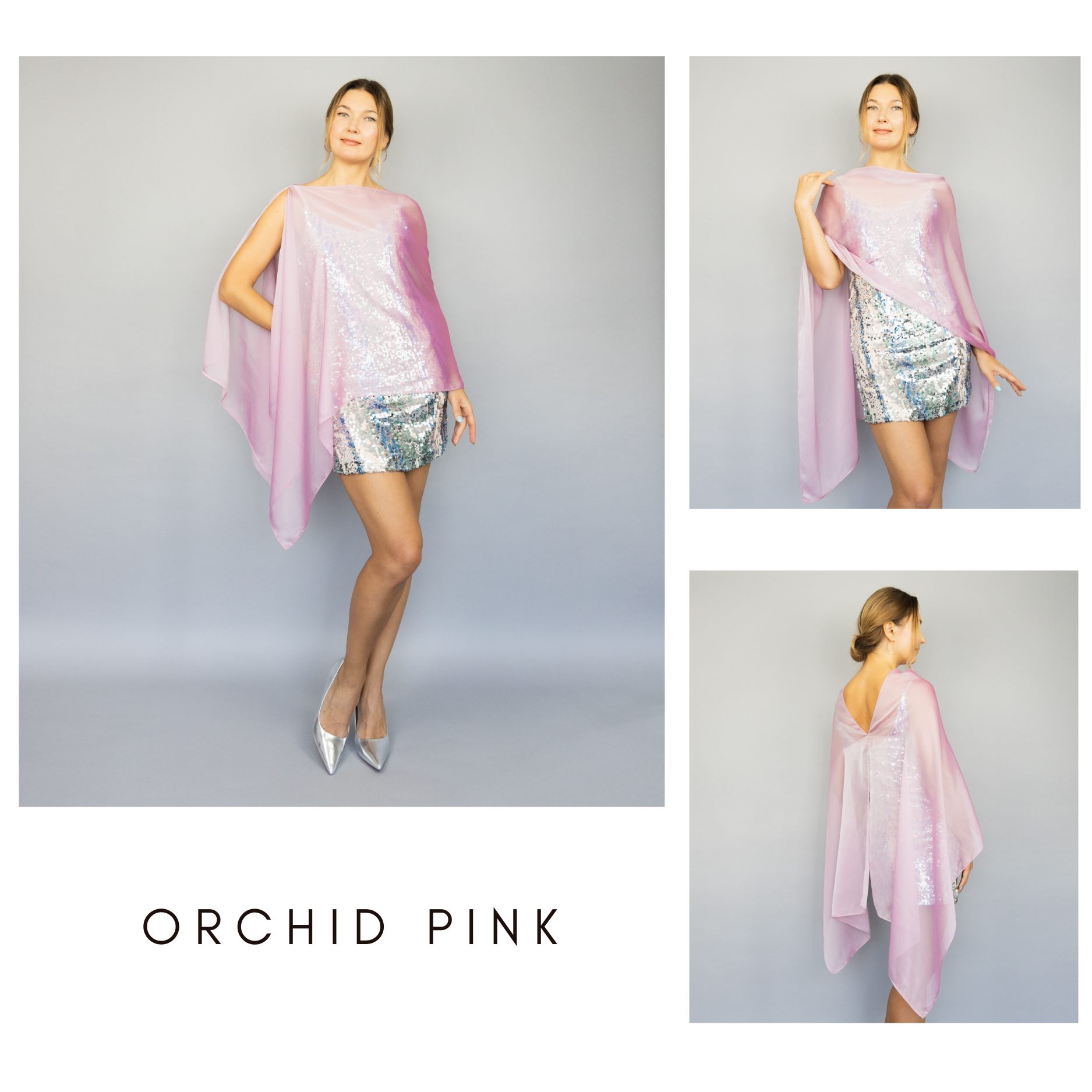 Orchid pink greek cape