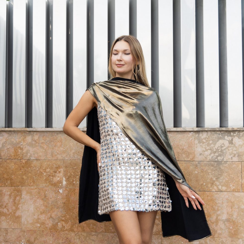 Gold metallic shawl golden wrap old gold wrap golden woman scarf black gold shawl bridesmaid shawl mother of the bride shiny scarf gold wrap