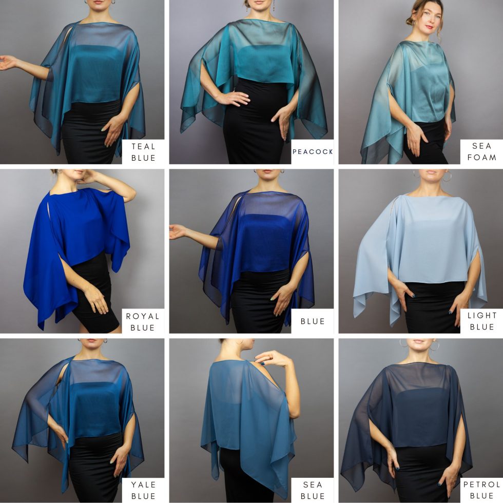 Chiffon capelets colors