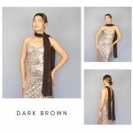 Dark Brown scarf long chiffon scarf neck scarf sheer scarf mauve elegant accessories neck tie mauve scarf bridal elegance scarf