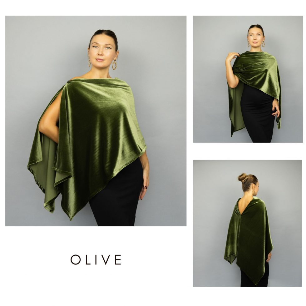Olive velvet wrap olive velvet cape velvet shrug velour velvet bridesmaids wrap pistachio velvet cover shoulder cover woman wrap