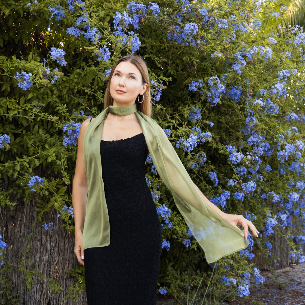 Pistacho scarf long chiffon scarf neck scarf sheer scarf mauve elegant accessories neck tie mauve scarf bridal elegance scarf