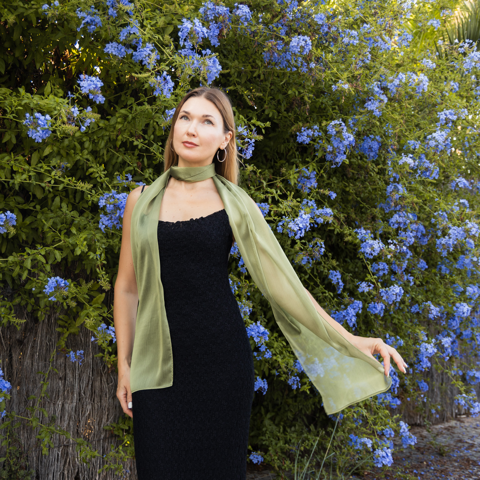 Pistacho scarf long chiffon scarf neck scarf sheer scarf mauve elegant accessories neck tie mauve scarf bridal elegance scarf