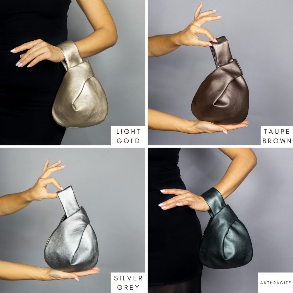 Japanese knot bag purse clutch wedding, party bag, simple and elegant bag, imitation leather bag, vegan leather, synthetic leather , man made leather bag