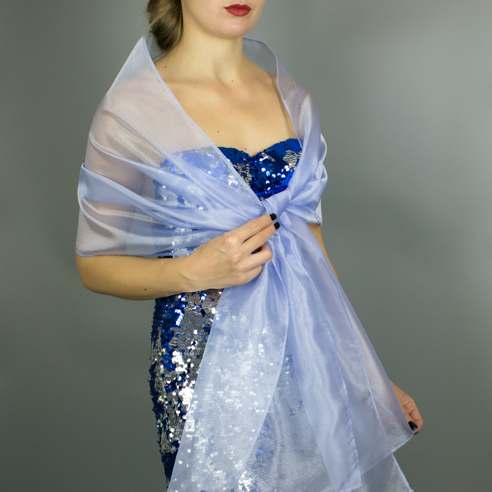 Lilac organza wrap silver grey sheer shawl scarf silver grey sheer shrug bridesmaids scarf woman sheer scarf evening shawl prom