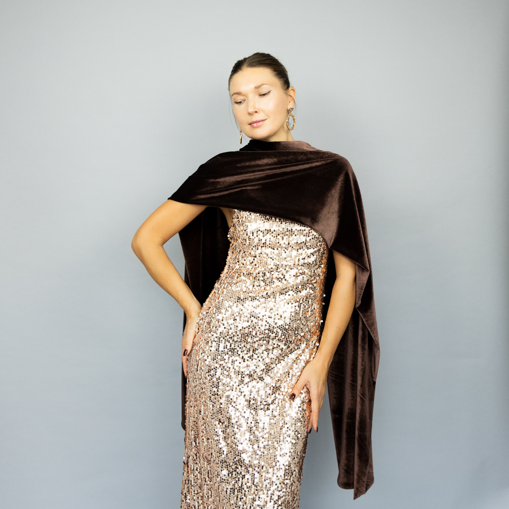 brown velvet wrap brown shawl brown winter shawl brown shrug brown warm shawl brown bridesmaids wrap brown woman scarf