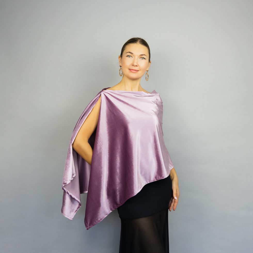 Lavender velvet wrap lilac velvet cape velvet shrug velour bridesmaids wrap lavender velvet cape lavender shoulder cover woman velvet wrap