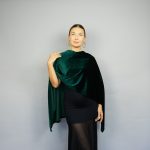 green Velvet wrap shawl bolero Winter wedding shrug deep green velvet scarf, warm scarf, deep green velvet bridesmaids wrap