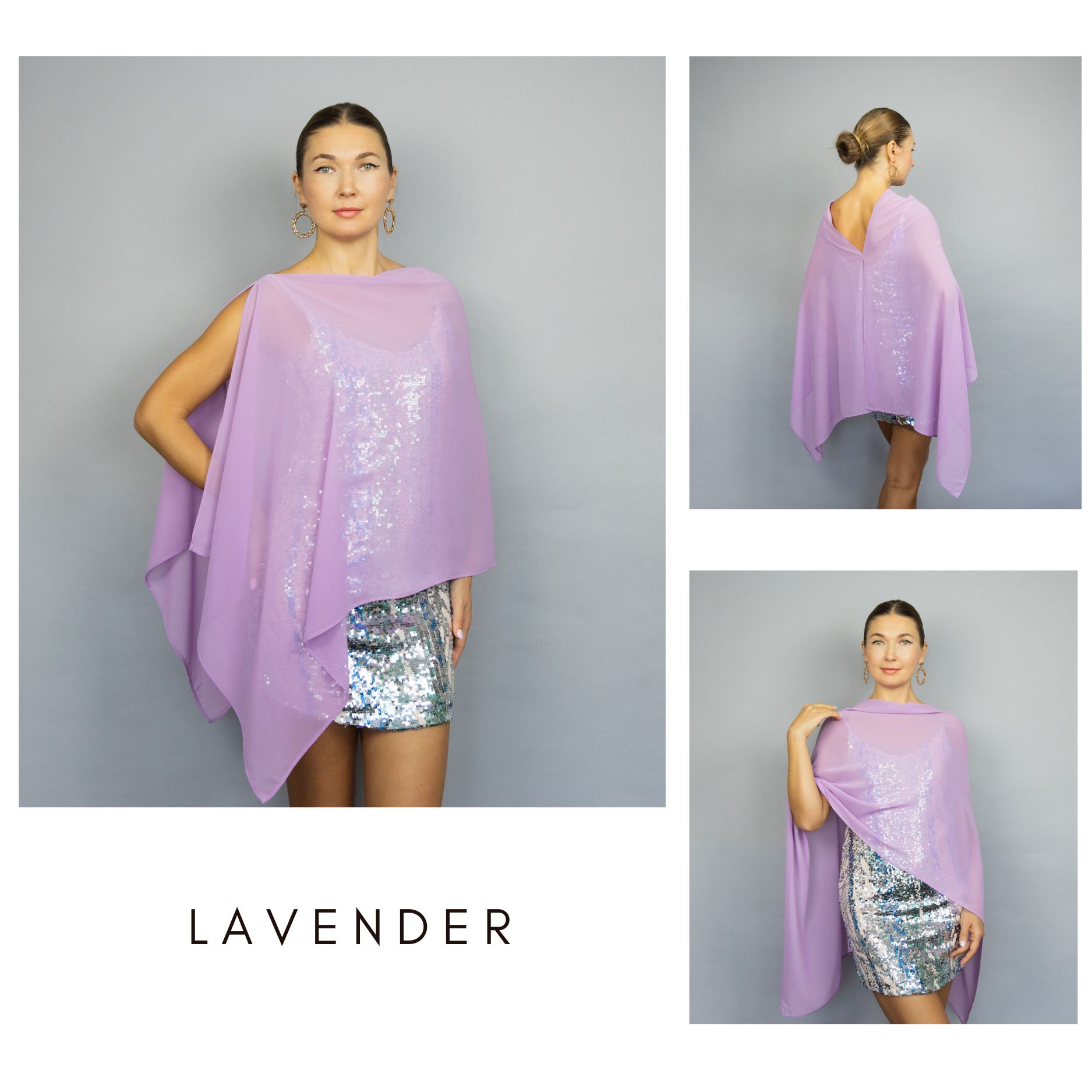 Lavender capelet lavender shrug lavender Greek style wrap sheercape sheer scarf light lavender cape bridesmaids wrap sheer bridal cap