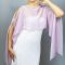 Lilac Chiffon capelet, wrap, bolero, summer spring wedding shrug, elegant accessory