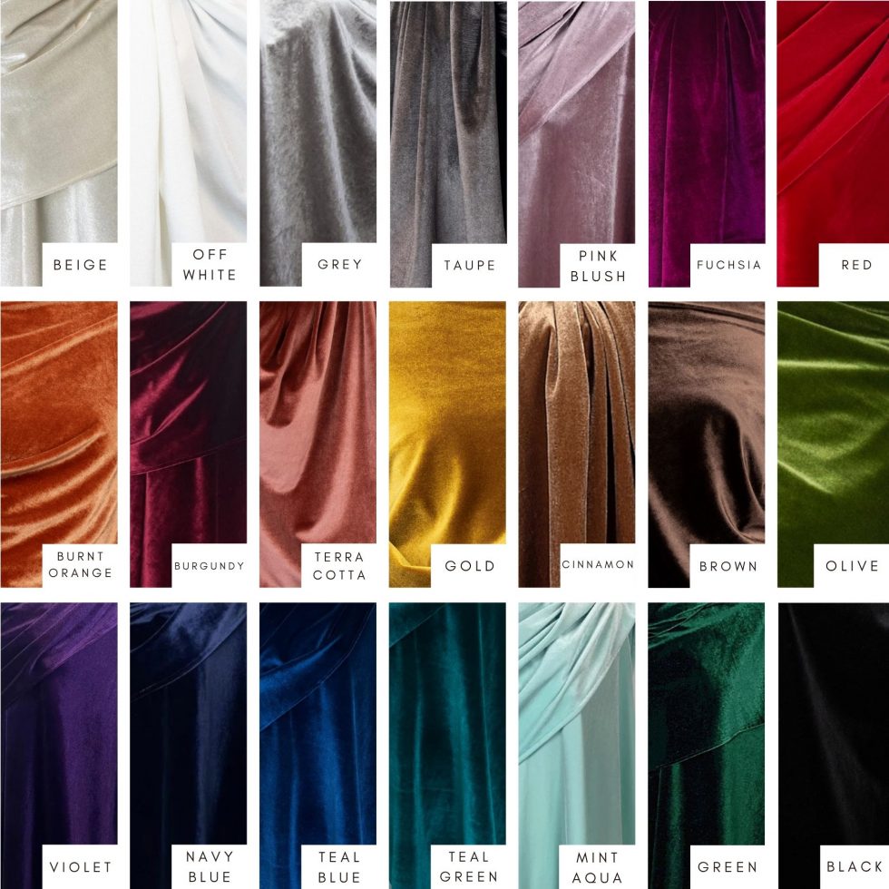 Velvet colors collage