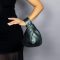 Anthracite dark grey Japanese knot bag purse clutch wedding, party bag, simple and elegant bag, imitation leather bag, vegan leather, synthetic leather , man made leather bag