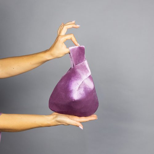 Japanese knot bag purse clutch lavender velvet wedding, party, special occasion, simple and elegant bag, evening dress, green prom purse