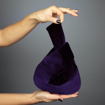Japanese knot bag purse clutch violet velvet wedding, party, special occasion, simple and elegant bag, evening dress, green prom purse