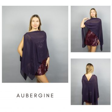 aubergine chiffon greek cape blue chiffon wrap