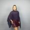 aubergine chiffon greek cape purple chiffon wrap
