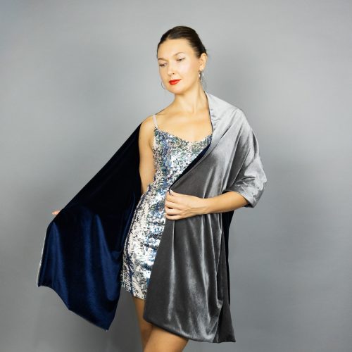 navy blue velvet wrap blue velvet shawl navy winter shawl grey shrug silver warm shawl blue bridesmaids wrap navy blue woman scarf