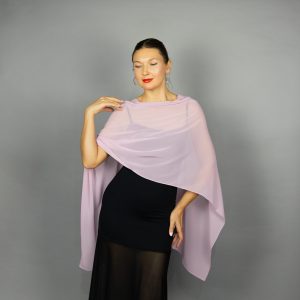 Chiffon light pink wrap bolero capelet wedding or evening shrug, navy, white, blue shrug jacket, woman poncho, woman cape, choir cape