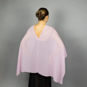 Chiffon light pink wrap bolero capelet wedding or evening shrug, navy, white, blue shrug jacket, woman poncho, woman cape, choir cape