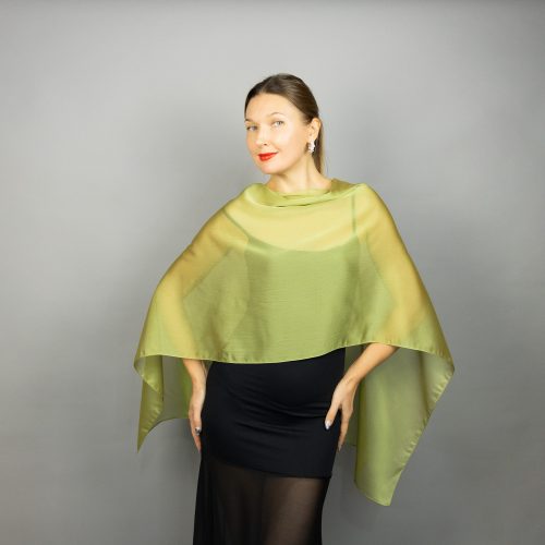 Light pistacho green Chiffon wrap bolero capelet wedding or evening shrug, navy, white, blue shrug jacket, woman poncho, woman cape, choir cape