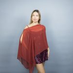 terracotta chiffon greek cape brown chiffon wrap